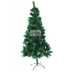 Brad artificial de Craciun tip pin, inaltime 180 cm, 260 ramuri cu ace 3D 12 cm, Embo, verde, suport metalic inclus