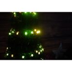 Brad artificial Pop-Up Embo, cu instalatie integrata, Lumini RGB, Suport inclus, Stea luminata, 304 Led, 180 cm, Material PVC, Verde - imagine 6