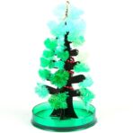 Brad Copac de Hartie Infloritor pe Apa, Embo, Jucarie Brad Magic Infloritor de Craciun, Crestere Lenta in 8-24 h, Decoratiune de Craciun, 16.5 x 9.5 x 9.5 cm, Verde - imagine 5