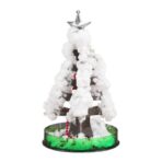 Brad Copac de Hartie Infloritor pe Apa, Embo, Jucarie Brad Magic Infloritor de Craciun, Crestere Lenta in 8-24 h, Decoratiune de Craciun, 16.5 x 9.5 x 9.5 cm, Alb