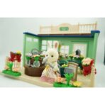 Casa de papusi, magazin cu flori, cu mobilier si figurine - imagine 5