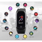 Ceas Smartwatch 2 in 1, cu Casti Bluetooth, N8 TWS, Plug in Lateral, Afisaj 1.47 inch, Rezolutie 172*320, Negru - imagine 4