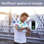 Ceas Smartwatch 2 in 1, cu Casti Bluetooth, N8 TWS, Plug in Lateral, Afisaj 1.47 inch, Rezolutie 172*320, Negru - imagine 5