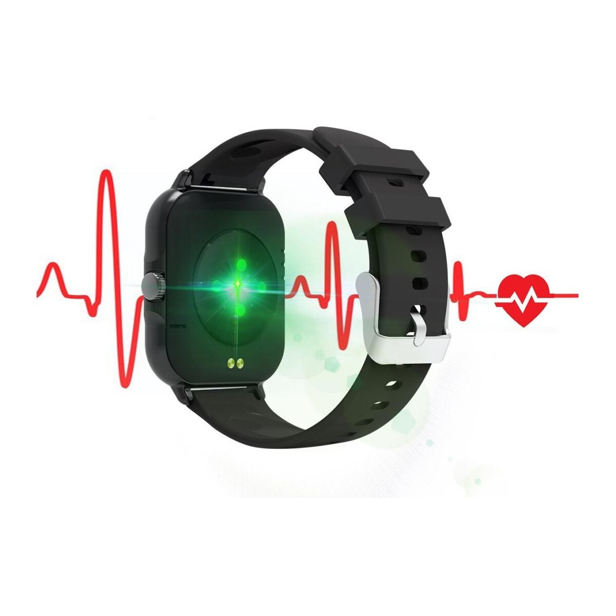 Ceas Smartwatch, Embo, Editia H15, Apeluri Bluetooth, Afisaj 1.81 inch, Rezolutie 240 x 284, Puls, Siri, Baterie 180 mAh, Negru - imagine 6