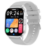 Ceas Smartwatch, Embo, Editia H15, Apeluri Bluetooth, Afisaj 1.81 inch, Rezolutie 240 x 284, Puls, Siri, Baterie 180 mAh, Argintiu - imagine 3