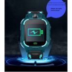 Ceas Smartwatch Embo, Pentru Copii, Model Q19 Z6, Localizare LBS, Istoric Traseu, Monitorizare Spion, Camera Foto, Lanterna, Chat Vocal, Apel SOS, Turcoaz - imagine 4