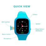 Ceas SmartWatch Pentru Copii, Embo, Motto LT36, Localizare GPS, Buton SOS, Apel video, Mesaje vocale si text, Camera foto, 230 x 40 x 15.5 mm Albastru - imagine 4