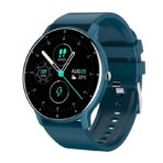 Ceas smartwatch si bratara fitness Embo ZL02D, oxigen, ritm cardiac, pedometru, notificari, IP67, Compatibil cu Android/iOS, vibratii, multi sport, Albastru inchis