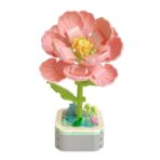 Set de Constructie Trandafir in Ghiveci, Embo, 4 Ani, Ornament Creativ, 16x6.2 cm, Roz - imagine 4