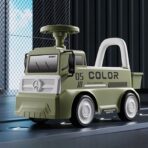 Mașinuță pentru copii, Embo, 3 ani, Model Camion, Sport, Claxon, Cutie Depozitare, 62x26x40 cm, Verde - imagine 3