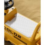 Excavator Manual pentru copii, Embo, 3 ani, Sport, Claxon, Cutie Depozitare, Lumini, Scaun, 62x26x47 cm, Galben - imagine 8