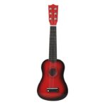 Chitara pentru Copii, Embo, din Lemn si Plastic, pentru Incepatori, 53.4 x 17.5 x 5.8 cm, Rosu Lucios - imagine 5