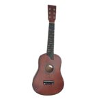 Chitara pentru Copii, Embo, din Lemn si Plastic, pentru Incepatori, 63.5 x 22 x 5.8 cm, Maro