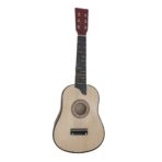 Chitara pentru Copii, Embo, din Lemn si Plastic, pentru Incepatori, 63.5 x 22 x 5.8 cm, Bej