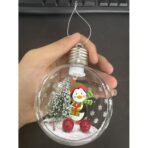 Glob de Craciun, Embo, cu LED, Model Pinguin, 10 x 5 x 3 cm, Multicolor - imagine 2