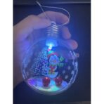 Glob de Craciun, Embo, cu LED, Model Pinguin, 10 x 5 x 3 cm, Multicolor - imagine 3