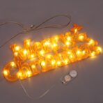 Instalatie LED de Craciun, Embo, Litere 3D, Merry Christmas, Lumina Calda, 27.5 x 10.5 x 1.4 cm, Galben - imagine 3