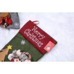 Ciorap Cadouri,Embo,cu model elf,verde, marimea 20x40 cm, textil, interior - imagine 4