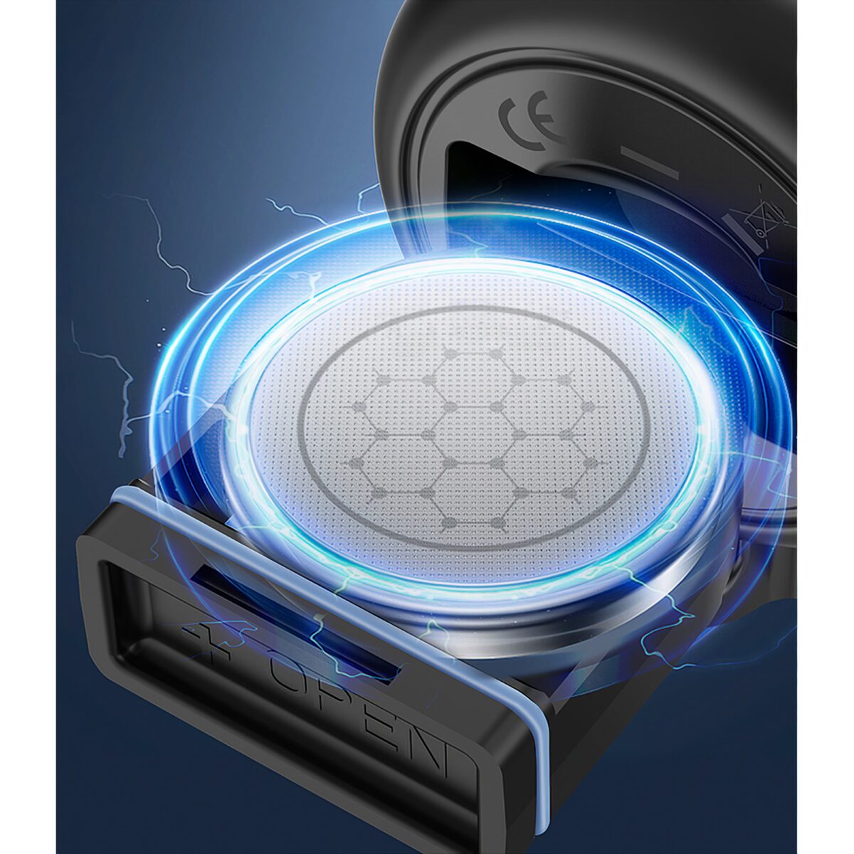 Claxon electric pentru bicicleta, Embo, rezistent la apa, 120 dB, negru - imagine 4