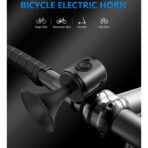 Claxon electric pentru bicicleta, Embo, rezistent la apa, 120 dB, negru - imagine 6