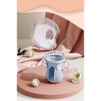Colector de Lapte Matern, Embo, din Silicon Safety, Anti-debordare, 80 ml, Transparent - imagine 8