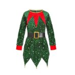 Costum Craciun, Embo, Spiridus, rosu,  10 - 13 ani, catifea