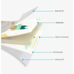 Covoras pentru Copii, Embo, cu 2 Fete, Model Casute in Copaci/Iepurasi, din XPE+PE, Impermeabil, Antiderapant, Protectie Termica, +3 Luni, Pliabil, 150 x 200 x 1.5 cm, Multicolor - imagine 4