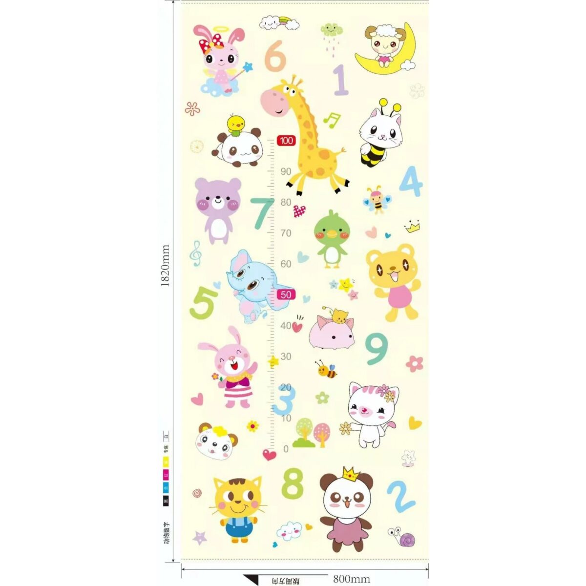 Covoras pentru Copii, Embo, cu 2 Fete, Model Animale Marine/Exotice, din XPE+PE, Impermeabil, Antiderapant, Protectie Termica, +3 Luni, Pliabil, 180 x 200 x 1.5 cm, Multicolor - imagine 9