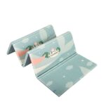 Covoras pentru Copii, Embo, cu 2 Fete, Model Balene/Iepurasi, din XPE+PE, Impermeabil, Antiderapant, Protectie Termica, +3 Luni, Pliabil, 150 x 200 x 1.5 cm, Multicolor - imagine 5