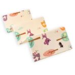 Covoras pentru Copii, Embo, cu 2 Fete, Model Caprioare/Panda, din XPE+PE, Impermeabil, Antiderapant, Protectie Termica, +3 Luni, Pliabil, 150 x 200 x 1 cm, Multicolor - imagine 5