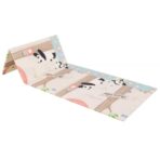 Covoras pentru Copii, Embo, cu 2 Fete, Model Panda/Party, din XPE+PE, Impermeabil, Antiderapant, Protectie Termica, +3 Luni, Pliabil, 180 x 200 x 1 cm, Multicolor - imagine 7