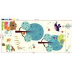 Covoras pentru Copii, Embo, cu 2 Fete, Model Zmeu/Ursi, din XPE+PE, Impermeabil, Antiderapant, Protectie Termica, +3 Luni, Pliabil, 150 x 200 x 1.5 cm, Multicolor - imagine 9