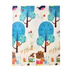 Covoras pentru Copii, Embo, cu 2 Fete, Model Zmeu/Ursi, din XPE+PE, Impermeabil, Antiderapant, Protectie Termica, +3 Luni, Pliabil, 180 x 200 x 1.5 cm, Multicolor - imagine 4