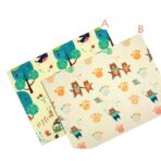 Covoras pentru Copii, Embo, cu 2 Fete, Model Zmeu/Ursi, din XPE+PE, Impermeabil, Antiderapant, Protectie Termica, +3 Luni, Pliabil, 150 x 200 x 1.5 cm, Multicolor