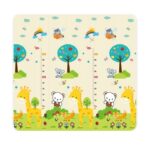 Covoras pentru Copii, Embo, cu 2 Fete, Model ZOO/Ursulet, din XPE+PE, Impermeabil, Antiderapant, Protectie Termica, +3 Luni, Pliabil, 150 x 200 x 1.5 cm, Multicolor - imagine 7