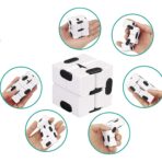 Cub antistres, Fidget Toy, Infinity Magic Cube, Alb, 4x4x4 cm - imagine 2