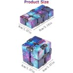 Cub antistres, Fidget Toy, Infinity Magic Cube, Galaxy, 4x4x4 cm - imagine 2