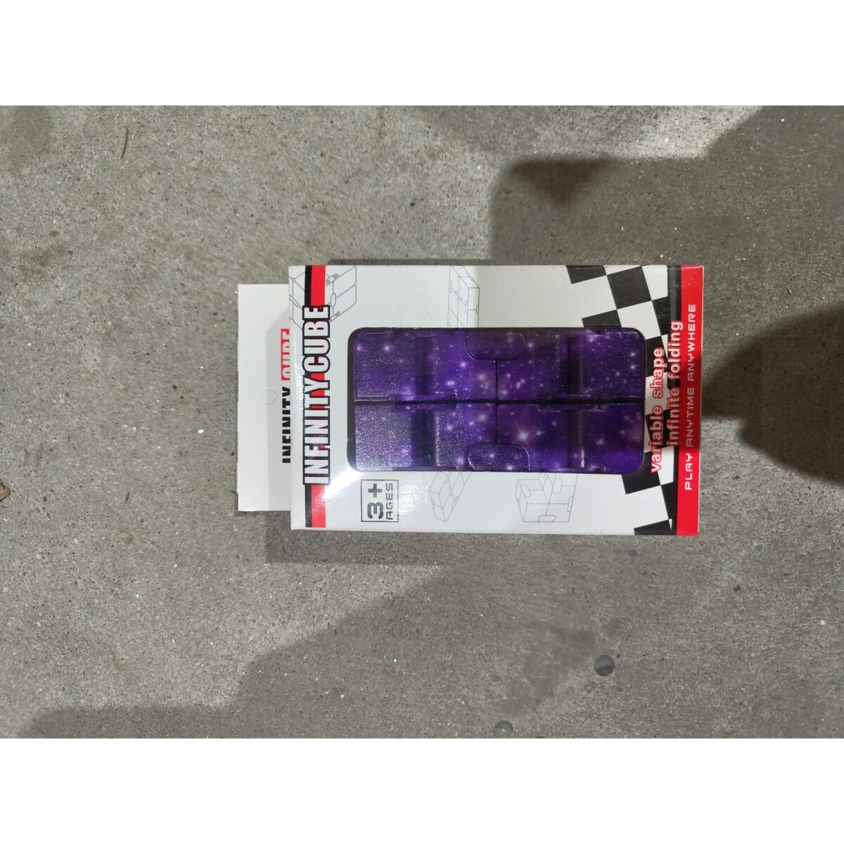Cub antistres, Fidget Toy, Infinity Magic Cube, Galaxy, 4x4x4 cm - imagine 5