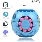 Cub magic interactiv, Magic Bean, jucarie antistres potrivit pentru copii si adulti, Sfera, Albastru - imagine 2