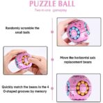 Cub magic interactiv, Magic Bean, jucarie antistres potrivit pentru copii si adulti, Sfera, Albastru - imagine 4