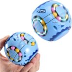 Cub magic interactiv, Magic Bean, jucarie antistres potrivit pentru copii si adulti, Sfera, Albastru - imagine 5