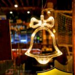 Decoratiune de Craciun Luminoasa in forma de Clopotel 15x18 cm, cu Ventuza, Alb Cald, Embo - imagine 4