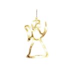 Decoratiune de Craciun Luminoasa in forma de Ingeras 21x12 cm, cu Ventuza, Alb Cald, Embo