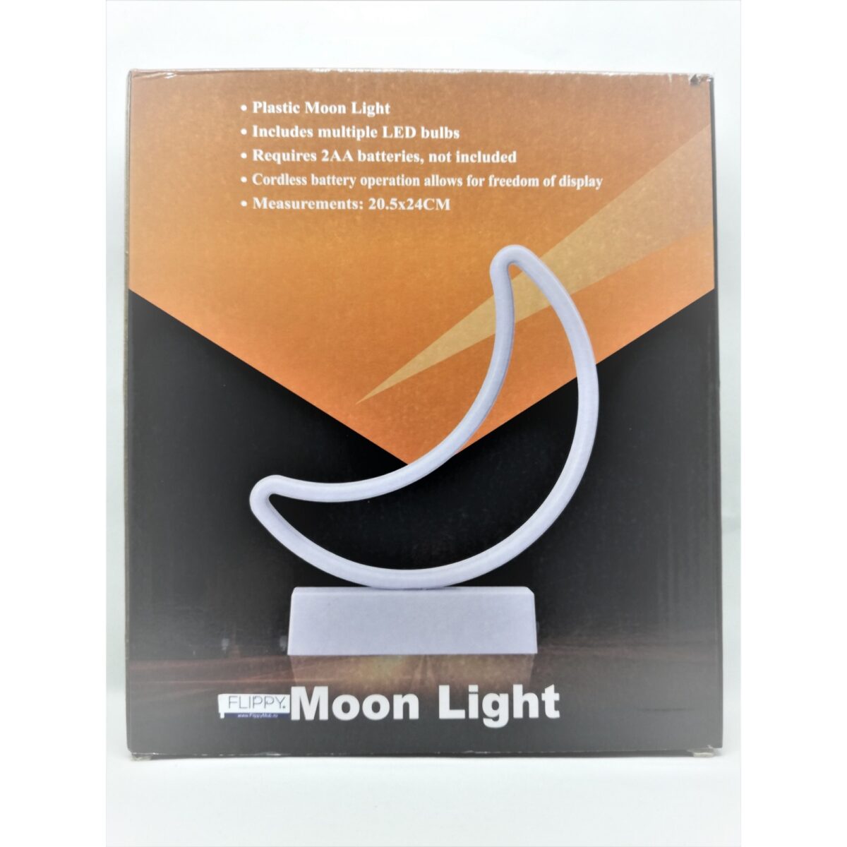 Decoratiune Luminoasa cu Baterii Semiluna 25 cm Albastru - imagine 4