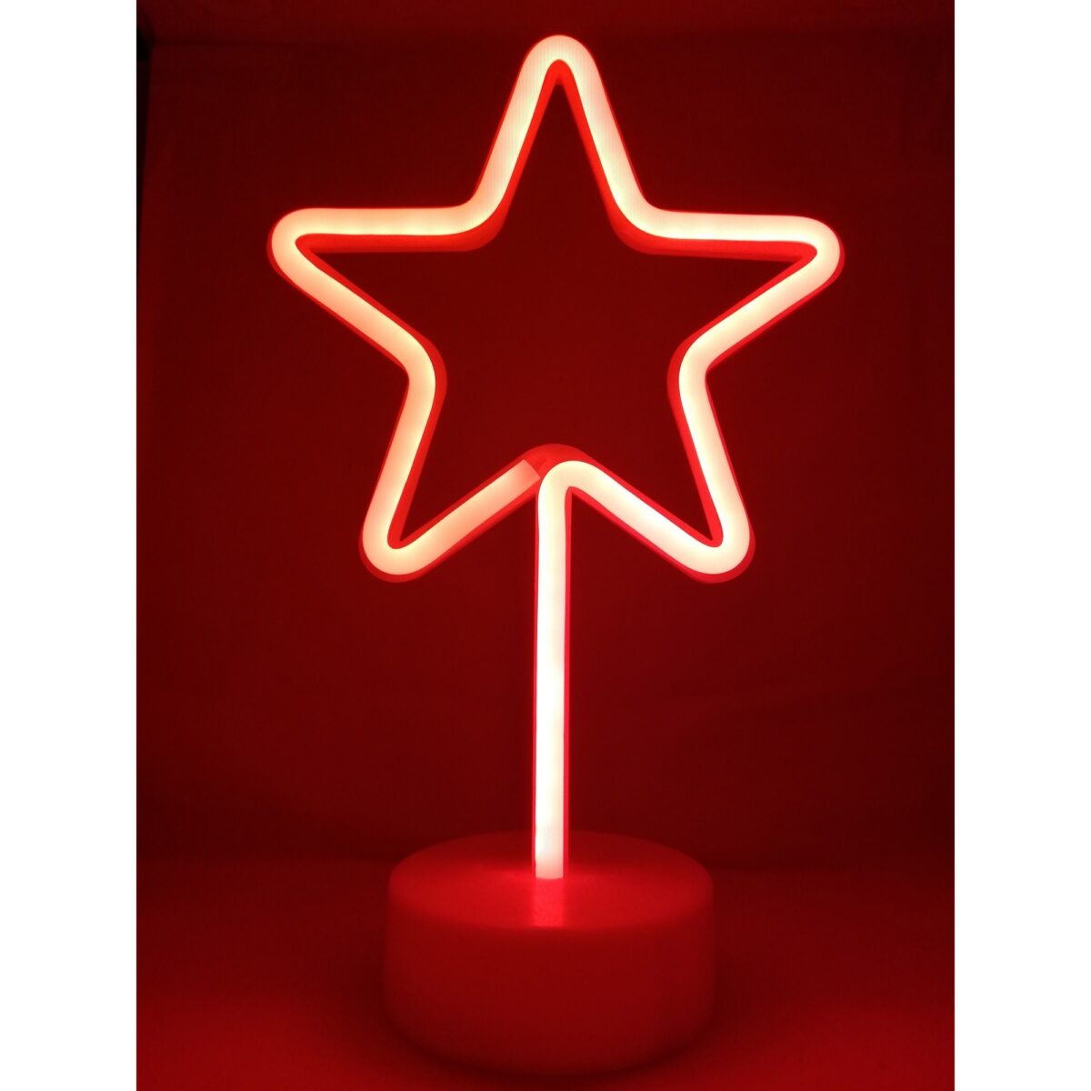 Decoratiune Luminoasa cu Baterii Stea Rosu - imagine 2