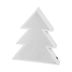 Decoratiune Luminoasa cu Baterii/USB Model Brad 20 cm Alb Cald - imagine 5