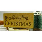 Decoratiune luminoasa, Embo, Marry Christmas, galben, lungime: 19 cm, latime: 9 cm, inaltime: 4 cm, lemn, interior/exterior - imagine 6