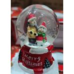 Decoratiune glob cu zapada Embo, Baiat si om de zapada, diametru 4.5 cm, multicolor - imagine 3