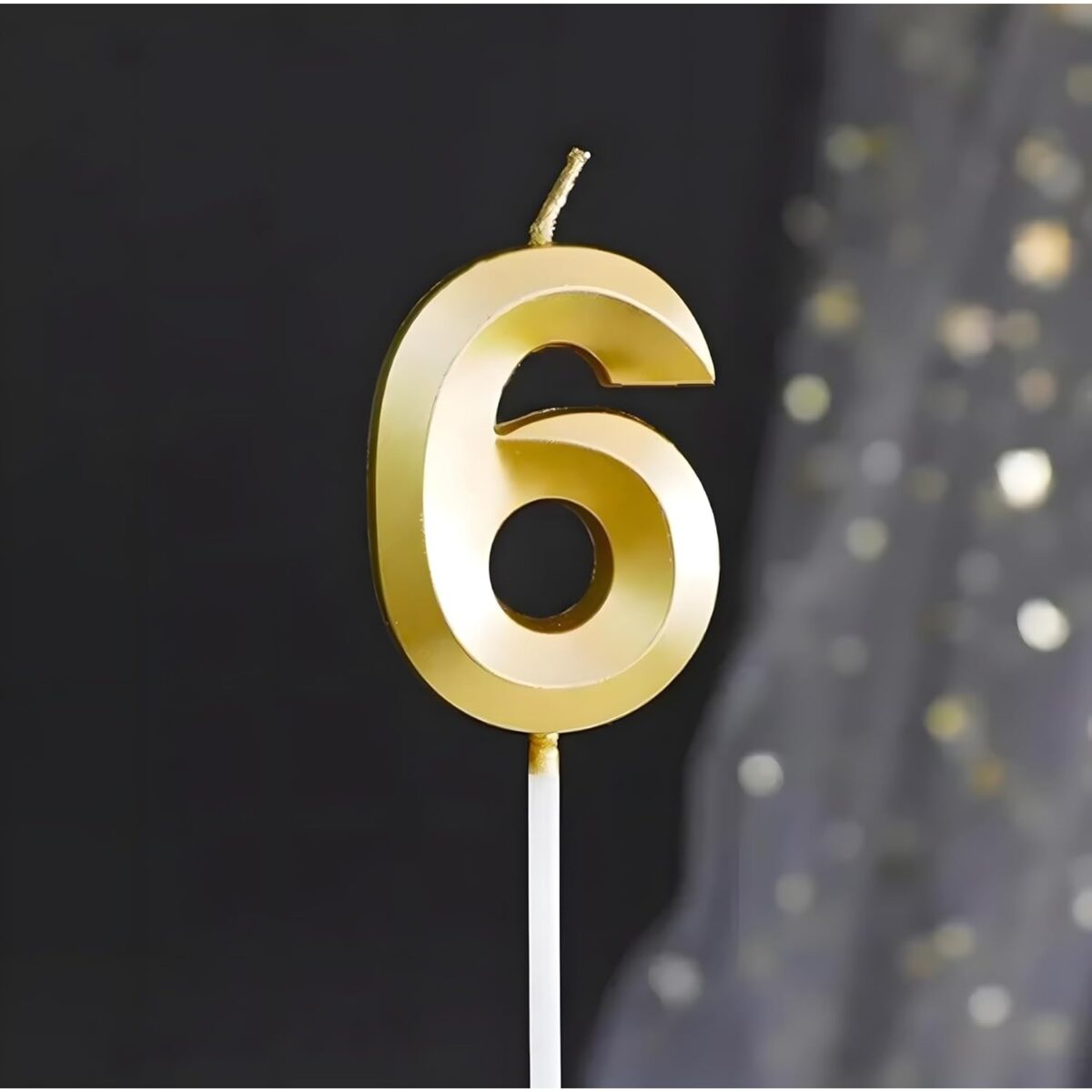 diamond-number-candle-5cm-3-4cm-gold-number-6-68f935b79c898 Lumanare Cifra 6, Embo, Model Diamond, 5 x 3.4 cm, Auriu - imagine 5