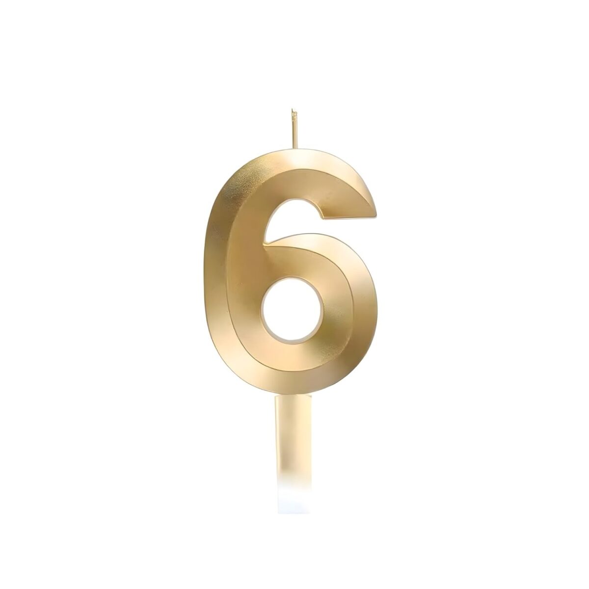 diamond-number-candle-5cm-3-4cm-gold-number-6-68f935b7c869c Lumanare Cifra 6, Embo, Model Diamond, 5 x 3.4 cm, Auriu - imagine 6